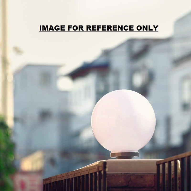 Homenique Unbreakable Polycarbonate IP54 Waterproof GatePathWallPillarGarden Light Bulkhead with White Color LED Bulb Milky 6 Inch White - Image 2