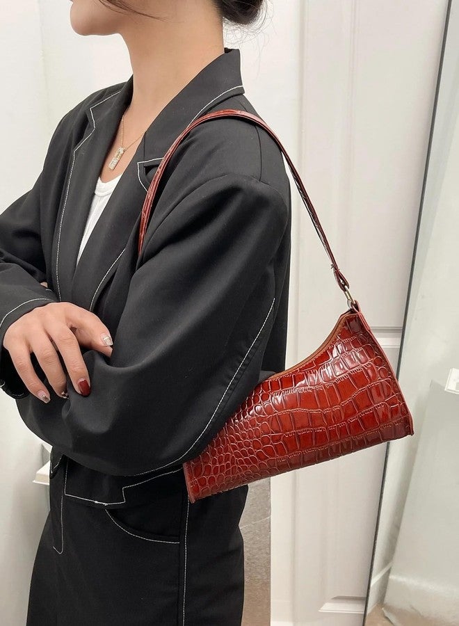 Vintage Textured PU Structured Handheld Bag - Image 2
