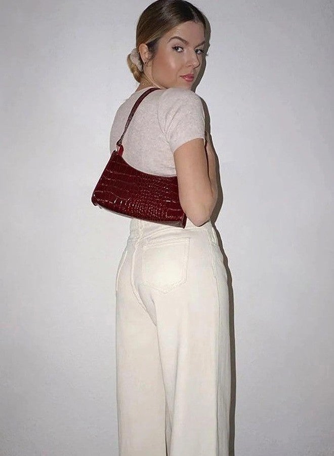 Vintage Textured PU Structured Handheld Bag - Image 3