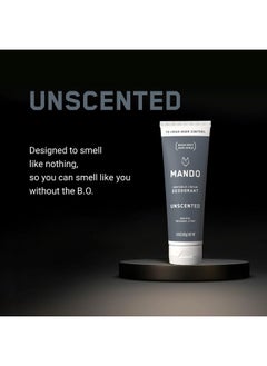 Mando Mando Whole Body Deodorant For Men - Invisible Cream - 72 Hour Odor Control - Aluminum Free, Baking Soda Free, Skin Safe - 3 ounce (Pack of 2) - Unscented  - Image 3