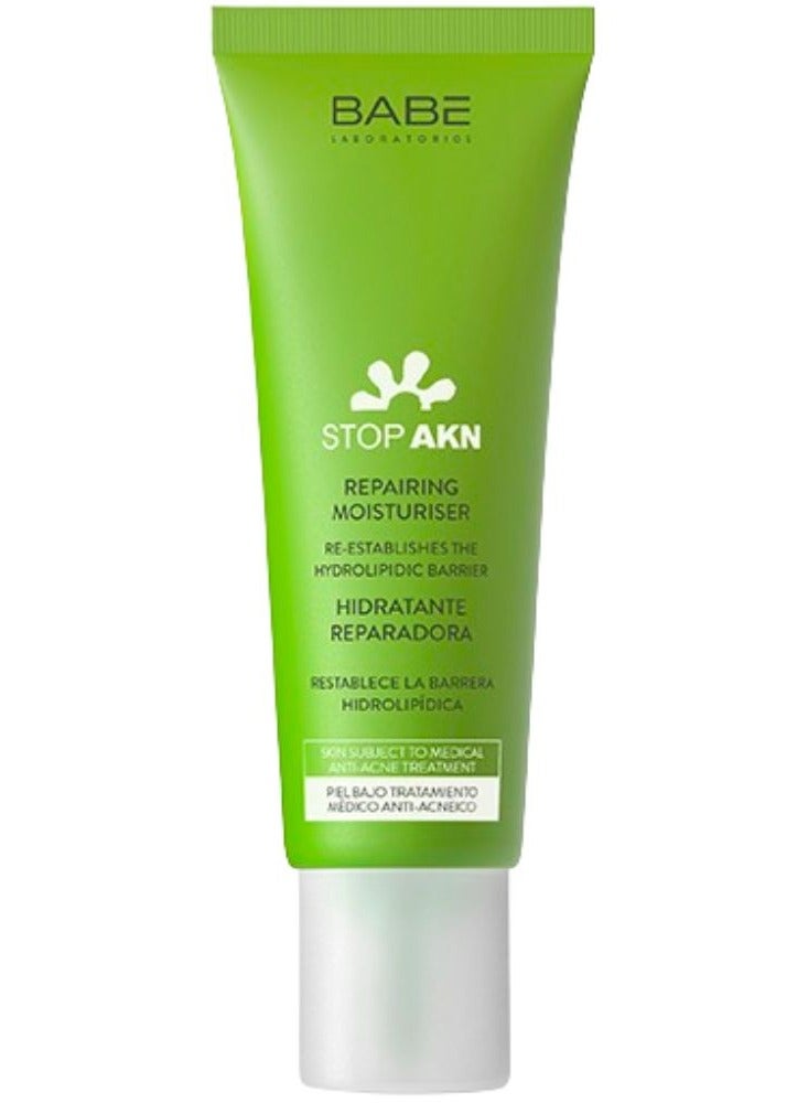 Babe Laboratorios Babé Stop AKN Repairing Moisturiser Re-Establishes the Hydrolytic Barrier 50ml - Image 1