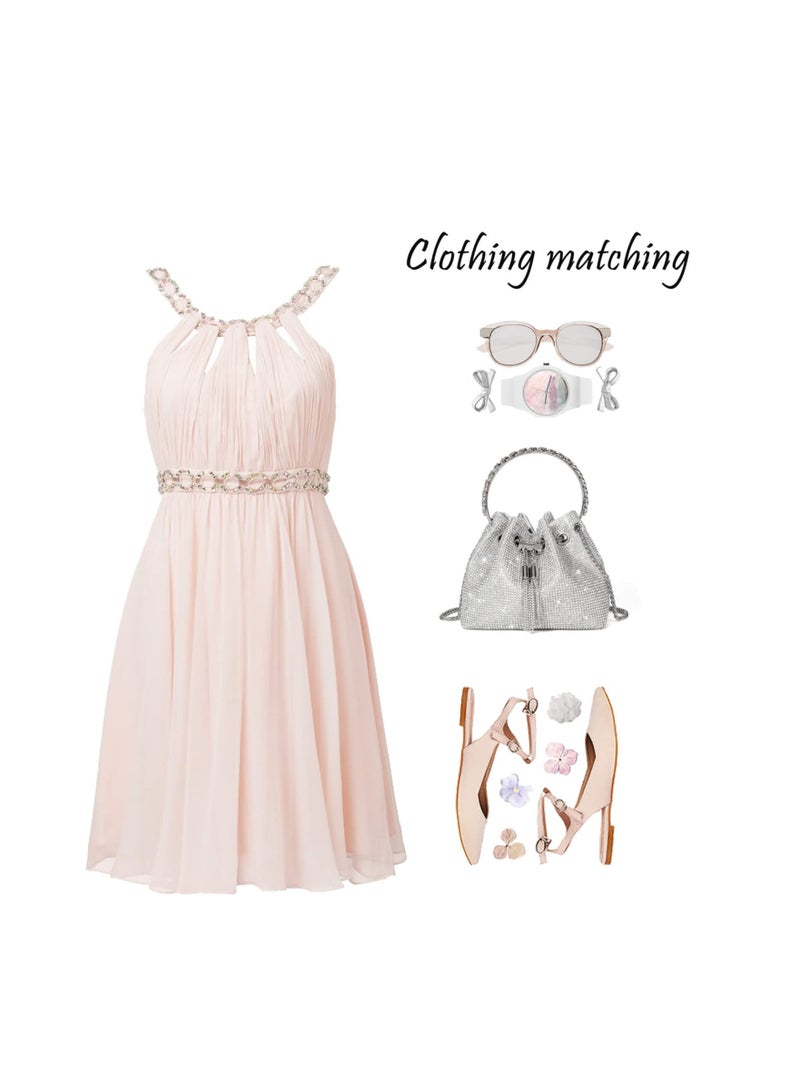 SYOSI Crystal Rhinestone Purse Rhinestone Evening Bag Sparkly Diamond Clutch Handbag Silver Clutch Purse Crossbody Bag for Women Evening Wedding Party Prom Party Club Wedding - Image 4