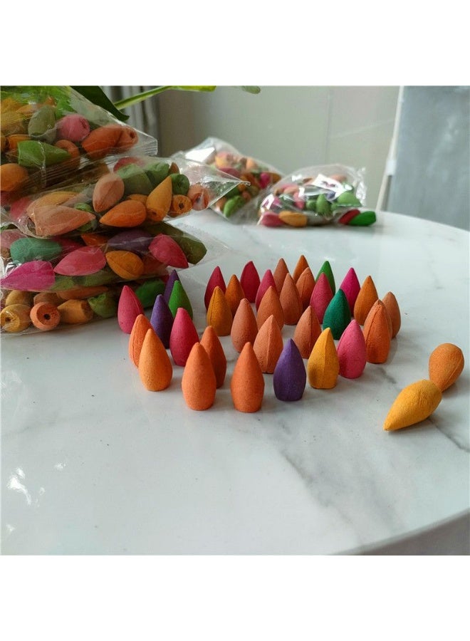 Natural Rewind Incense Cones – Sandalwood, Mugwort & Floral Scents (60 pcs) - Image 2