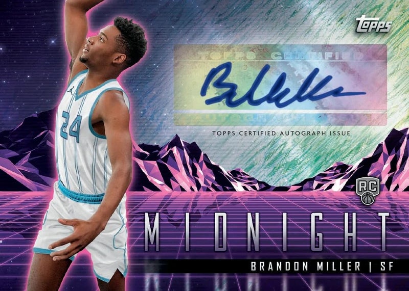 Topps 2023/24 Topps Midnight Basketball Hobby Trading Card Box (3 Chrome Autographs Per Hobby Box) - Image 2