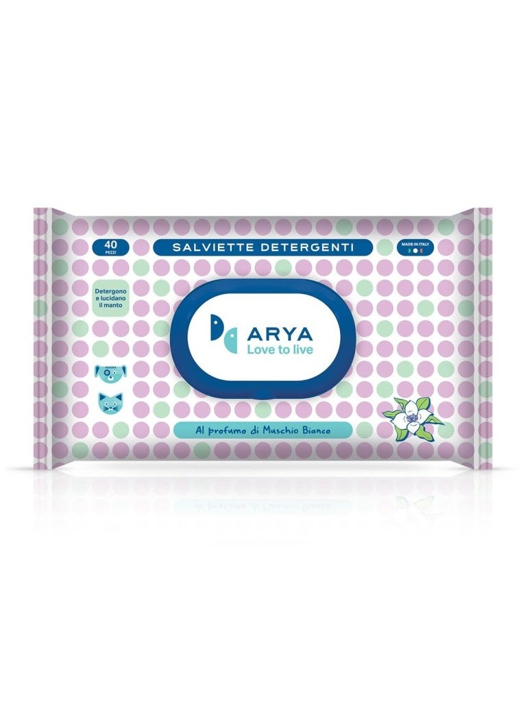 LindoCat 40-Arya Wet Wipes Musk White 