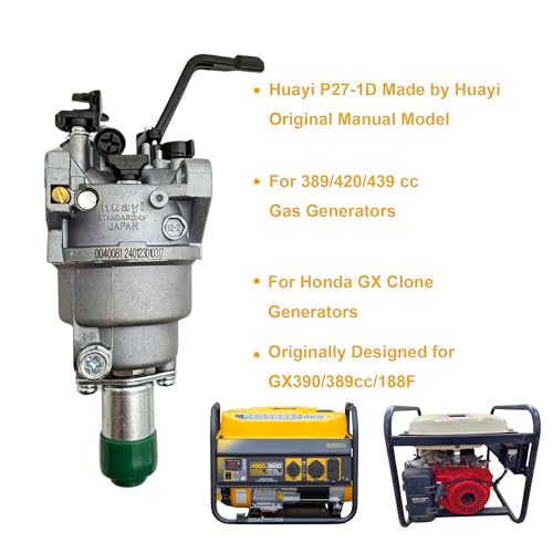 YGQ 420cc 389cc GX390 Generator Carburetor Kit Huayi P27-1D Carb Kit OEM for Champion Predator Generac 439cc 459cc 6500 8750 9000 5500 7000 8000 7500 9500 - Image 5