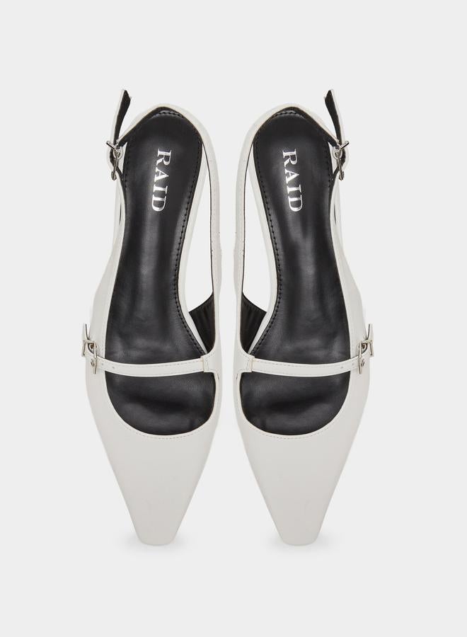 ريد حذاء ميولز فلات مزين بإبزيم وسير خلفي - Image 5