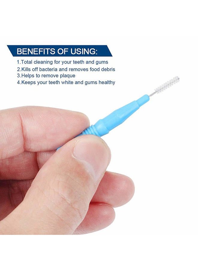 EWINEVER 50 Pieces Interdental Brush,Toothpicks Tooth Flossing Head Oral Dental Hygiene Brush,Teeth Cleaner Dental Floss Stick Tooth Cleaning Tool (3 Sizes-50PCS) - Image 3