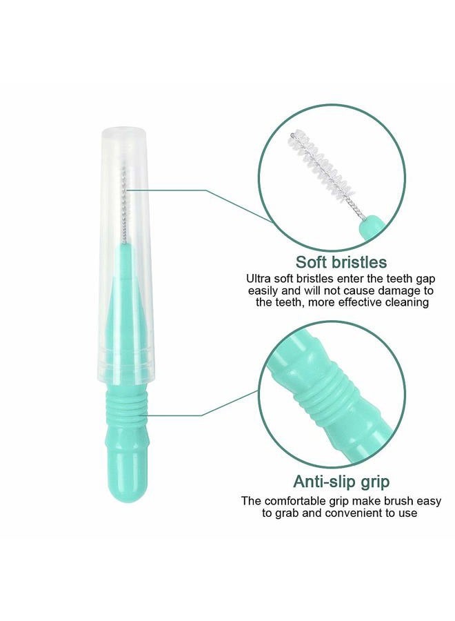 EWINEVER 50 Pieces Interdental Brush,Toothpicks Tooth Flossing Head Oral Dental Hygiene Brush,Teeth Cleaner Dental Floss Stick Tooth Cleaning Tool (3 Sizes-50PCS) - Image 5