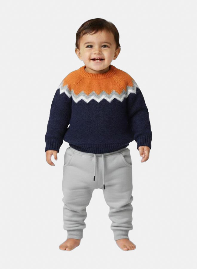 Unisex Cotton Sweatpants – Grey - Image 2