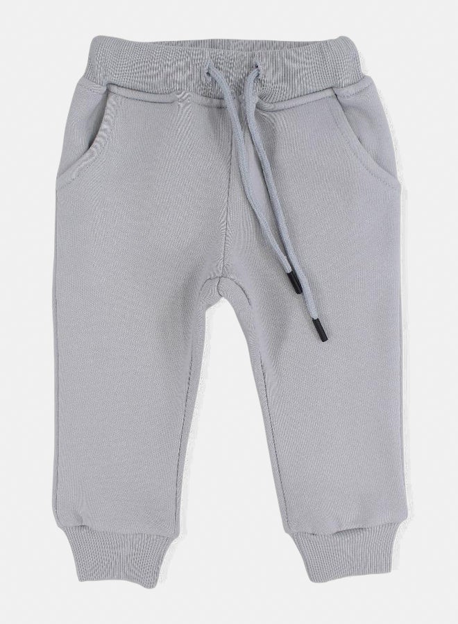 Unisex Cotton Sweatpants – Grey - Image 1