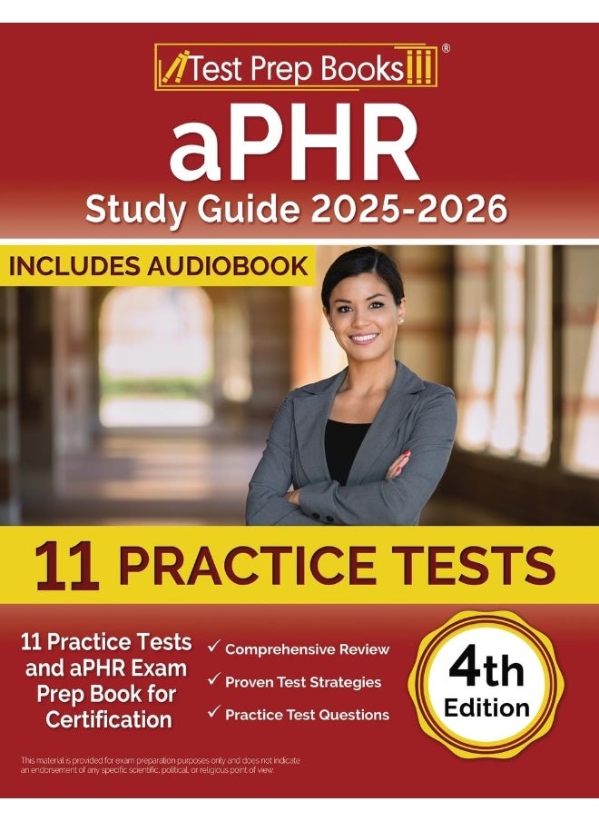 aPHR Study Guide 2025-2026: 11 Practice Tests and aPHR Exam Prep Book for Certification [4th Edition]