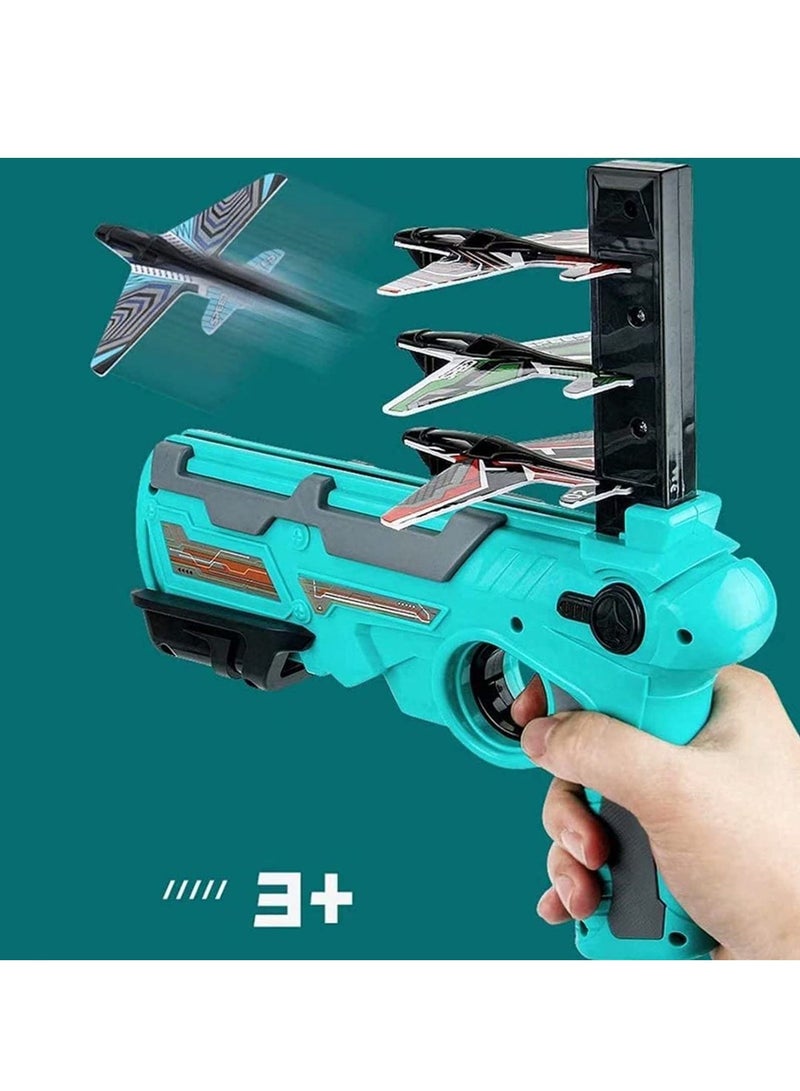 Airplane Outdoor toys,Kids Airplane Toys Airplane Launcher Toys for Kids Outdoor Sport Flying Toys and Outdoor Shooting Toys Gifts - Image 3
