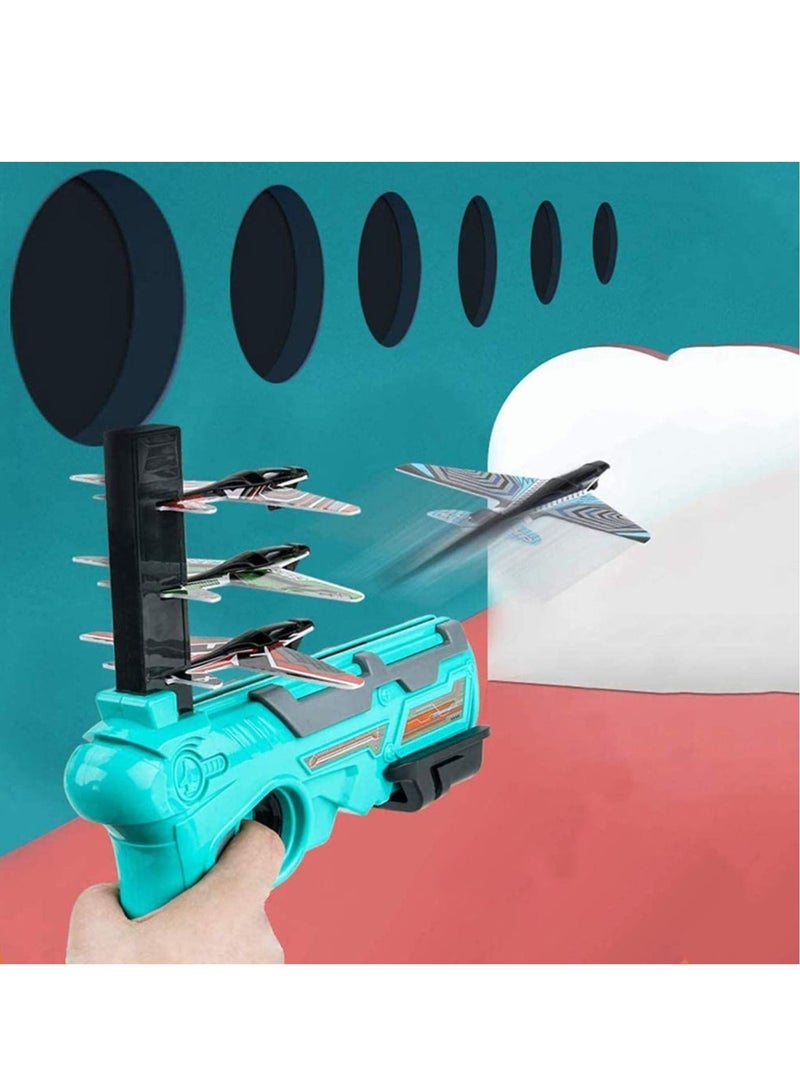 Airplane Outdoor toys,Kids Airplane Toys Airplane Launcher Toys for Kids Outdoor Sport Flying Toys and Outdoor Shooting Toys Gifts - Image 5