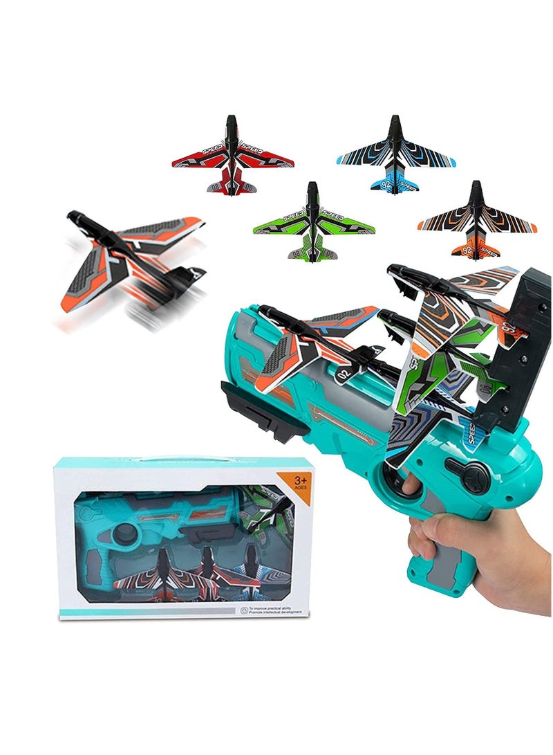 Airplane Outdoor toys,Kids Airplane Toys Airplane Launcher Toys for Kids Outdoor Sport Flying Toys and Outdoor Shooting Toys Gifts - Image 1