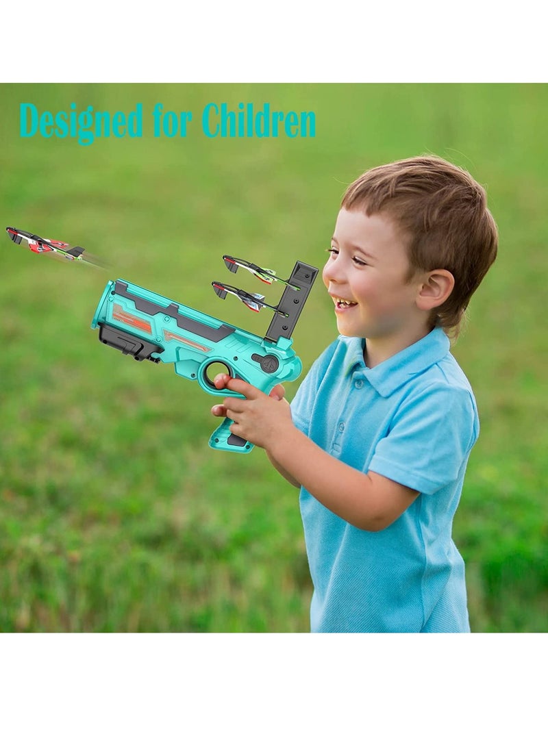 Airplane Outdoor toys,Kids Airplane Toys Airplane Launcher Toys for Kids Outdoor Sport Flying Toys and Outdoor Shooting Toys Gifts - Image 4