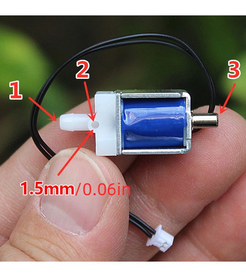 One Pack DC 3.7V Normally Open Solenoid Valve Low Voltage Electromagnetic For HVAC Pneumatic Robotics - Image 2