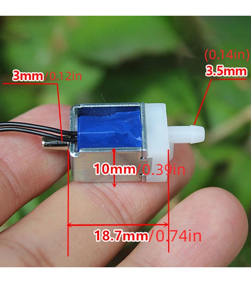 One Pack DC 3.7V Normally Open Solenoid Valve Low Voltage Electromagnetic For HVAC Pneumatic Robotics - Image 3