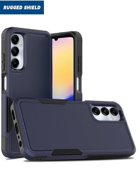 Samsung Galaxy A25 Case, Dual Layer Protective Heavy Duty Cell Phone Case for Samsung A25, Super Military Grade Drop Protection Case Cover for Samsung Galaxy A25 5G, Navy Blue