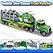 spring flower SpringFlower Carrier Dino Truck Kids Toys 24 Semi Truck Toy with Helicopter Dino Toy with Lights Sounds Vehicle Toy for Toddlers 3 4 5 6 7 Birthday Gifts for Kids - Image 4
