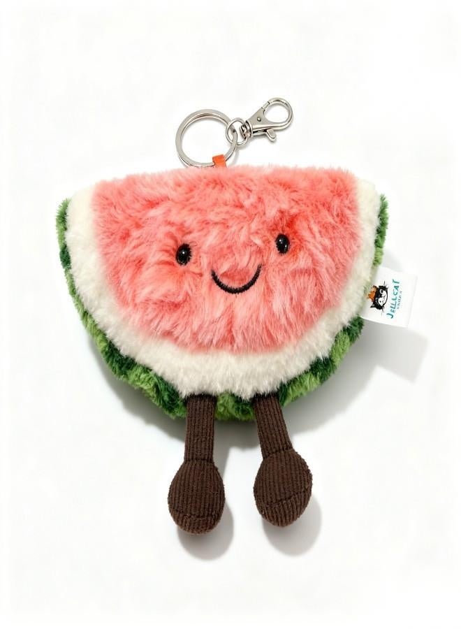 لعبة محشوة أميوزيبلز بطيخ — دمية فاكهة ناعمة ولطيفة للزينة والهدايا - Image 1