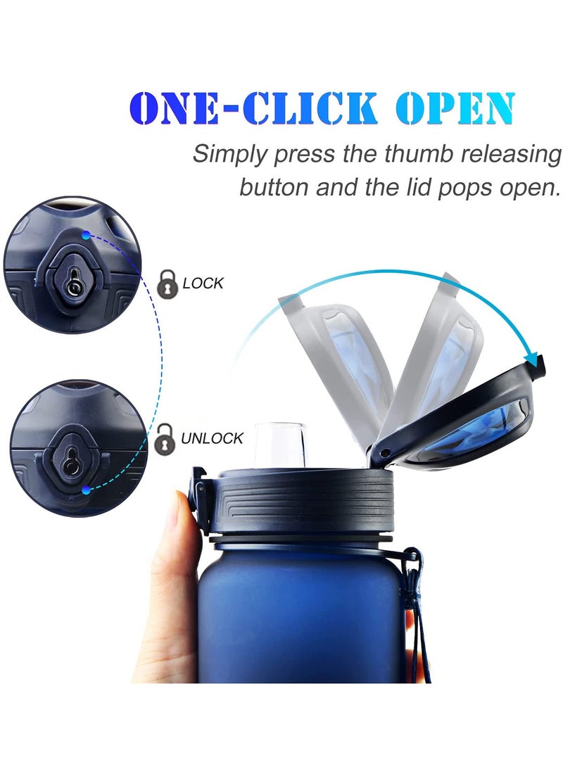 KANGZYUAN - Sports Water Bottle 650ML Protein Shaker Outdoor Travel Drink Bottle Kids Student to Camping Office School Gym BPA Free 0.65L - Image 1