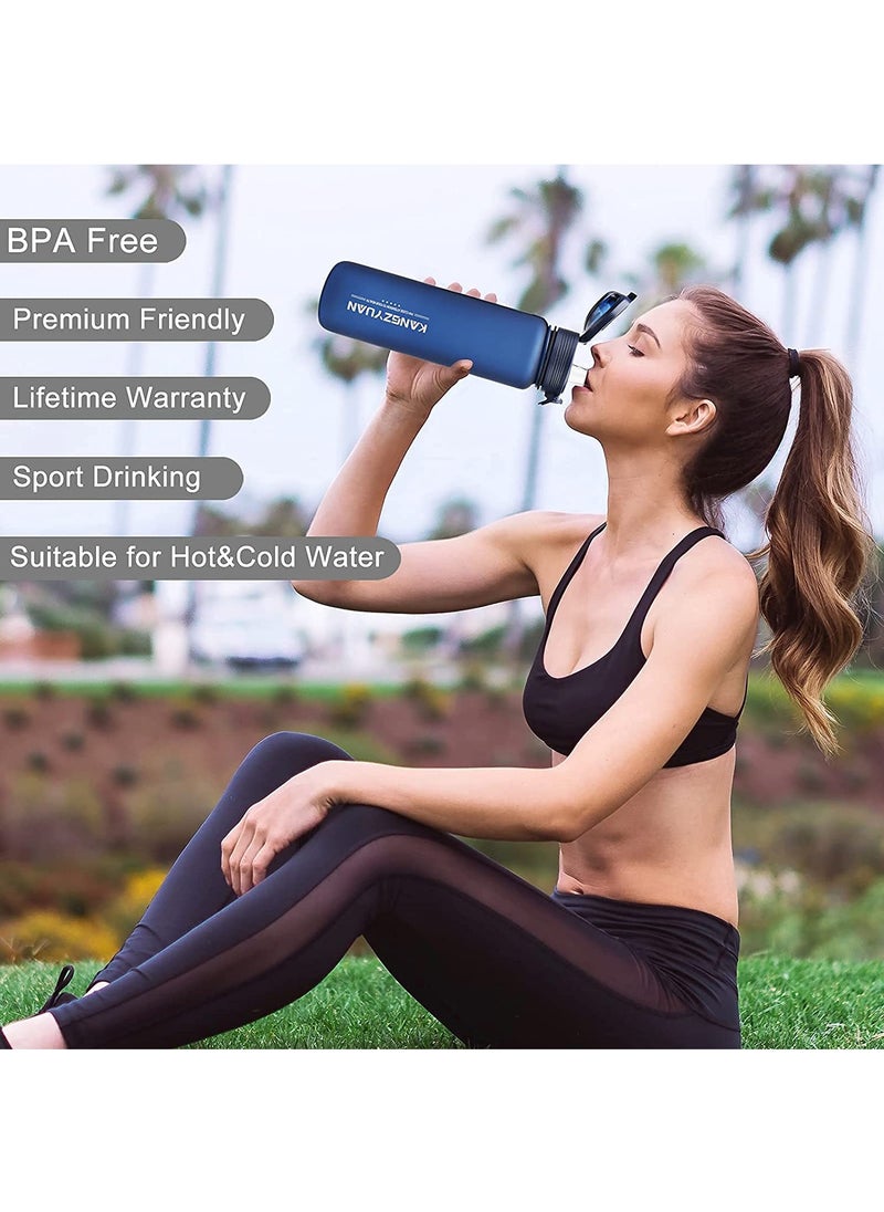 KANGZYUAN - Sports Water Bottle 650ML Protein Shaker Outdoor Travel Drink Bottle Kids Student to Camping Office School Gym BPA Free 0.65L - Image 1