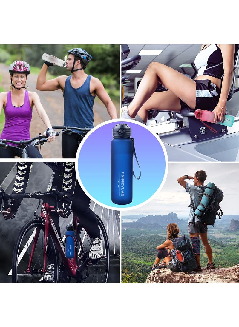 KANGZYUAN - Sports Water Bottle 650ML Protein Shaker Outdoor Travel Drink Bottle Kids Student to Camping Office School Gym BPA Free 0.65L - Image 1