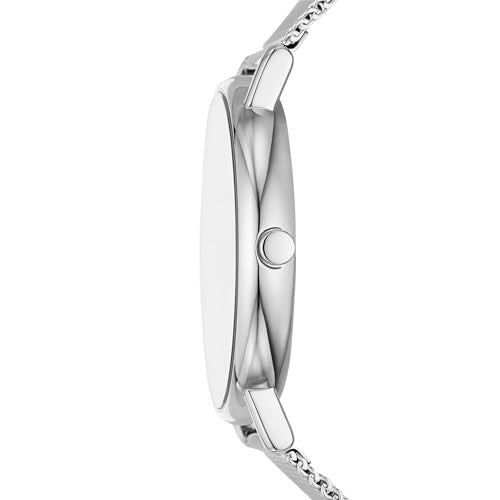Skagen Mens Signatur ThreeHand Silver Stainless Steel Mesh Band Watch Model SKW6904 - Image 3