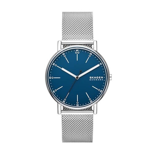 Skagen Mens Signatur ThreeHand Silver Stainless Steel Mesh Band Watch Model SKW6904 - Image 1