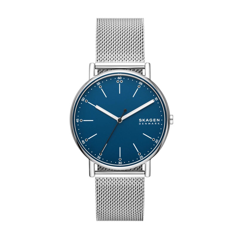 Skagen Mens Signatur ThreeHand Silver Stainless Steel Mesh Band Watch Model SKW6904 - Image 2