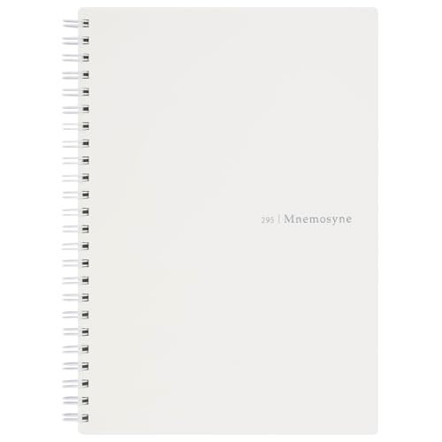 Maruman MNEMOSYNE Soft Cover Notebook 8.27 x 5.83 Inches (A5), 7mm ruled 24-line, 80 Sheets, Off-White, 1 ea. (N295-06) - Image 1