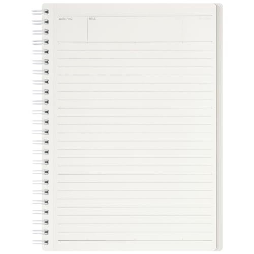 Maruman MNEMOSYNE Soft Cover Notebook 8.27 x 5.83 Inches (A5), 7mm ruled 24-line, 80 Sheets, Off-White, 1 ea. (N295-06) - Image 4