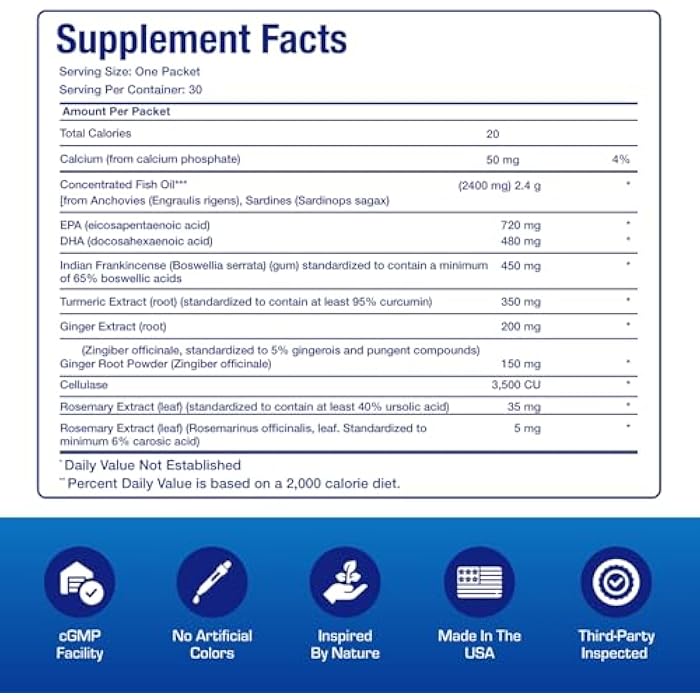 Anabolic Laboratories DeFlame Tendon and Ligament Supplements - Clinically Formulated Joint Support Supplement Vitamin Packs for Women and Men for Enhanced Mobility and Comfort Support - Made in the USA - 1 Month Supply - Image 2
