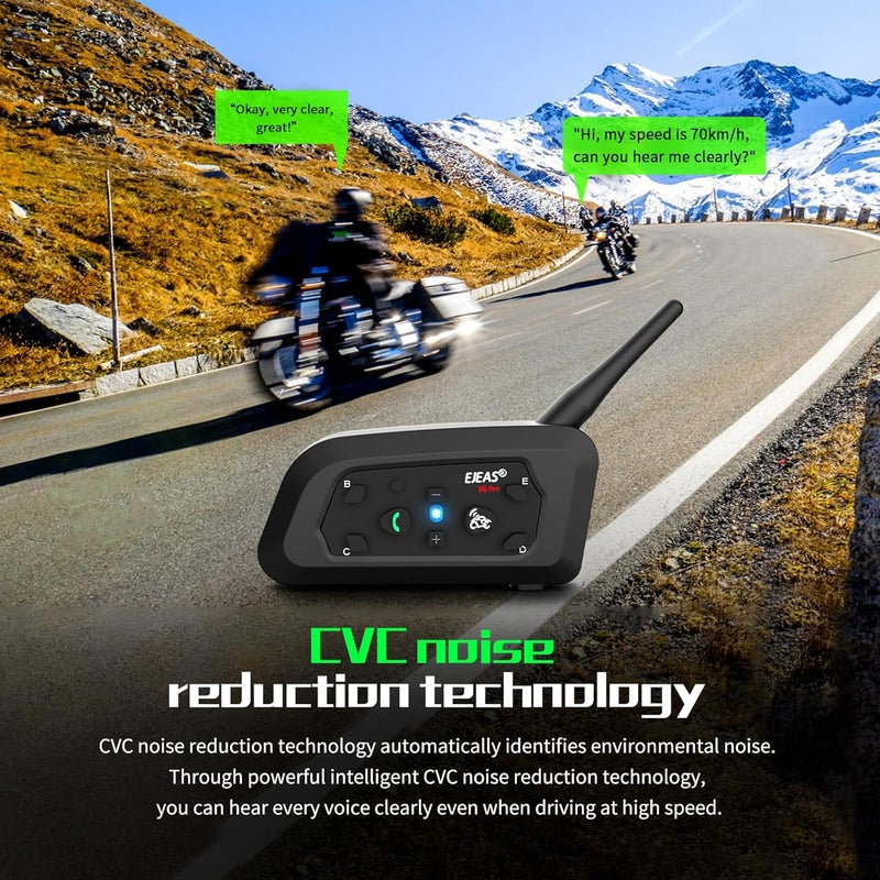 EJEAS نظام الاتصال البلوتوث للدراجات النارية EJEAS V6 Pro - Image 5