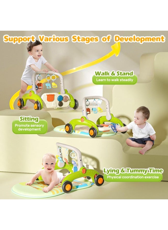 VIVAKIDS 3 in 1 Baby Gym Play Mat, Baby Piano Mat Kick and Play for Babies Infant Play Mat with Musical Learning Toy Early Education, Baby Play Mat Music Light Newborn Infant Gifts for Baby Toy - Image 2