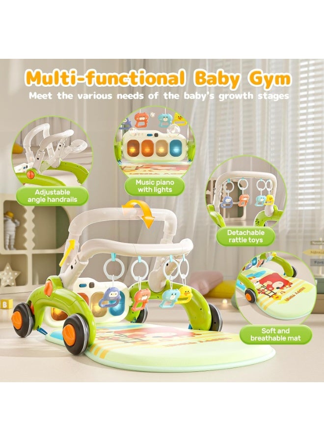VIVAKIDS 3 in 1 Baby Gym Play Mat, Baby Piano Mat Kick and Play for Babies Infant Play Mat with Musical Learning Toy Early Education, Baby Play Mat Music Light Newborn Infant Gifts for Baby Toy - Image 3