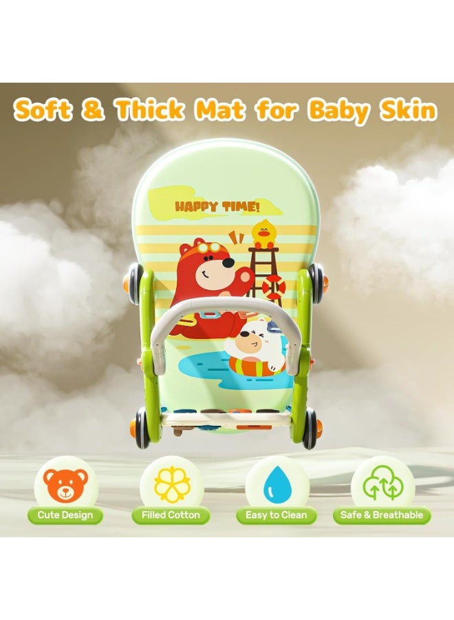 VIVAKIDS 3 in 1 Baby Gym Play Mat, Baby Piano Mat Kick and Play for Babies Infant Play Mat with Musical Learning Toy Early Education, Baby Play Mat Music Light Newborn Infant Gifts for Baby Toy - Image 5