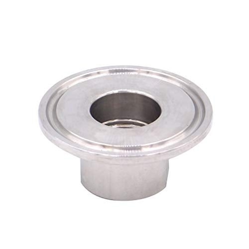 DERNORD 1.5" Sanitary Tri Clamp to 1/2" NPT Female Tri Clover - Image 2