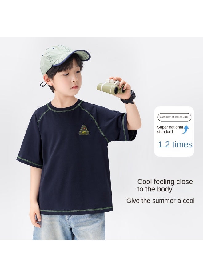 Zuoxi Kids Quick-dry Cool T-shirt - Boys' Short Sleeve Summer Training Top With Cooling Technology, Lightweight Athletic Shirt For Big Kids & Youth - Image 3