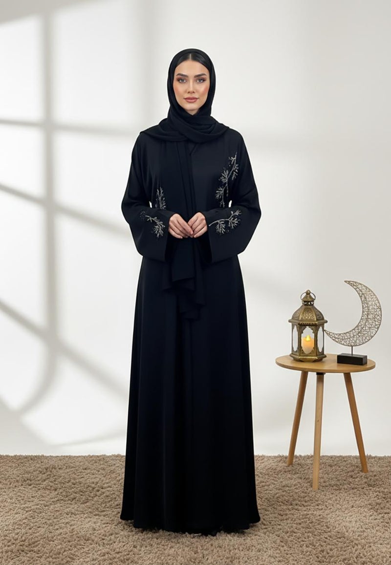 NUKHBAA Intricate beadwork abaya-840 - Image 1