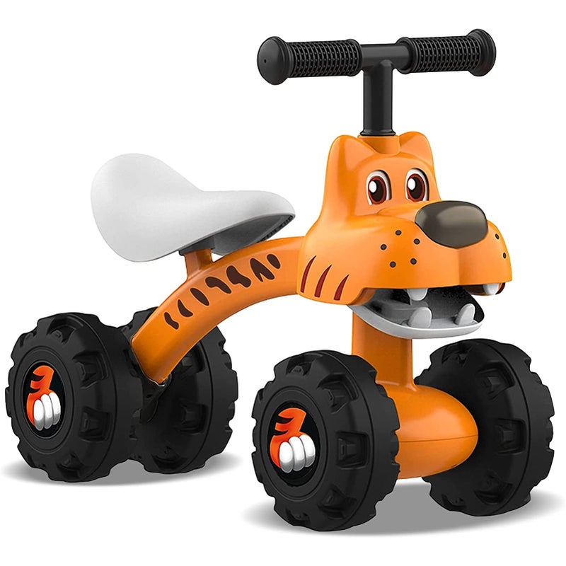 Wdmiya Baby Balance Bike for 1 Year Old Boys Girls Riding Toys for Toddlers No Pedal Bicycle 1236 Months Kids First Bike Best Gift for Birthday Christmas Halloween Tiger - Image 2