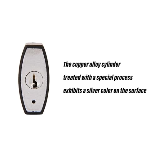 SEPOX® 1-9/16" All-Weather Outdoor Padlocks Keyed Alike, 1-3/4" Long Shackle, Solid Steel Lock, Heavy-Duty with Black Cover, Design for Gate Fence Cabinet Toolbox School Gym Locker with 2pcs Same Key - Image 5