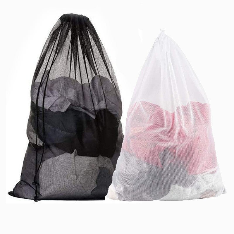Large Mesh Laundry Bag with Drawstring Cross-Border Exclusive 