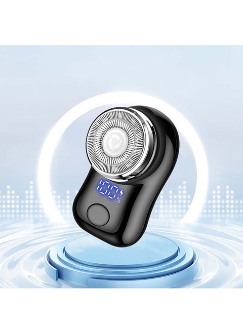 Small  Rechargeable  Mini Electric Shaver Efficient Shaving Dual Ring Blade Net Intelligent Digital Display, Detachable Blade Head, Easy Cleaning Type-C High-speed Charging Worry Free Boarding