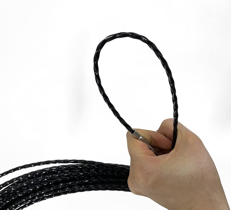 VGongTech 50ft Fish Tape Cable Puller Cable Rods Kit 4.3mm 15M PET Electrical Cable Puller Through Wall Wire Guide Device Threader Fish Cable Fastener - Image 4
