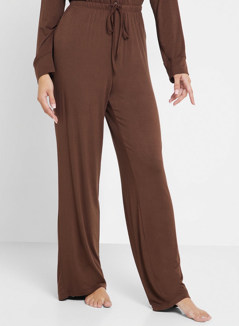 Ginger Soft Touch Modal Button Down Pyjama Set - Image 4