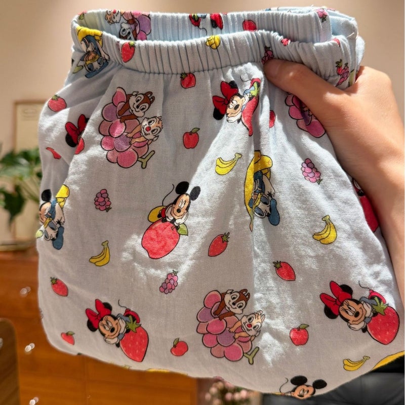 Cute Cotton Sleep Shorts with Pockets, Cartoon Pattern, for Home and Casual Wear - Image 1