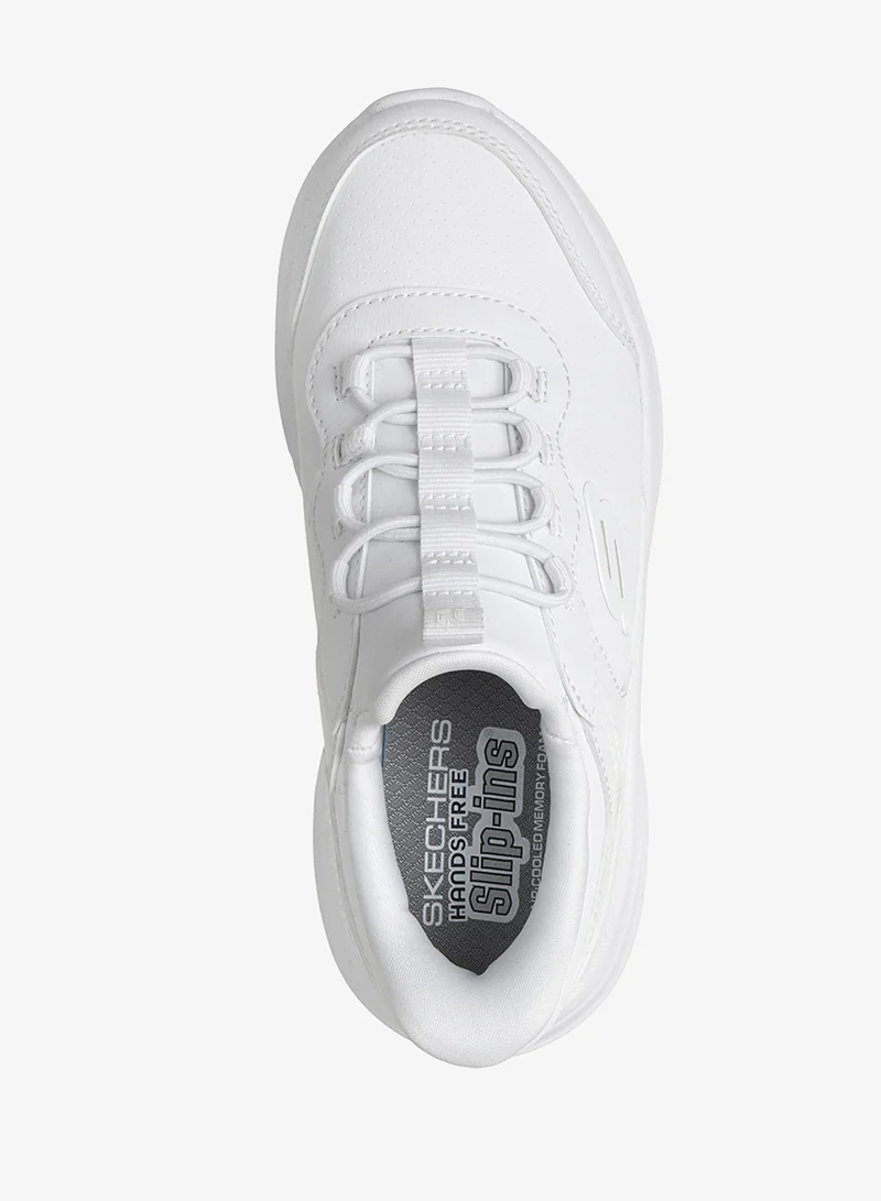 Skechers WHITE SYNTHETIC / WHITE TRIM Kids Bounder Pro for Men | Best Price UAE