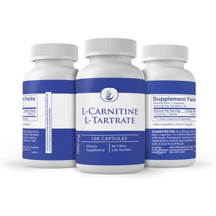 Pure Original Ingredients L-Carnitine L-Tartrate (100 Capsules) Always Pure, No Additives Or Fillers, Lab Verified - Image 4